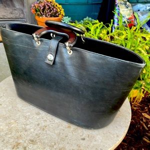 Spinneybeck Leather Bucket Tote